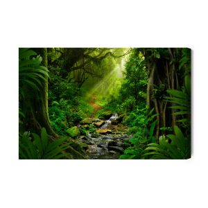 Peinture sur toile Forêt Tropicale 3D – Image 2