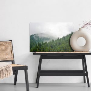 Peinture sur toile Brouillard Sur La Forêt De Conifères – Image 6