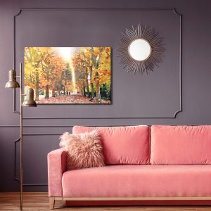 Peinture sur toile Forêt D'automne Peinte À L'aquarelle – Image 4
