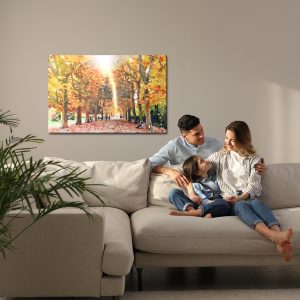 Peinture sur toile Forêt D'automne Peinte À L'aquarelle – Image 7