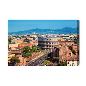 Peinture sur toile Panorama De Rome 3D – Image 2
