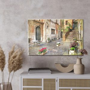Peinture sur toile Vieille Rue Italienne – Image 3