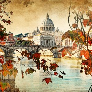 Peinture sur toile Automne À Rome – Image 1