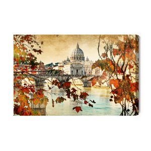 Peinture sur toile Automne À Rome – Image 2