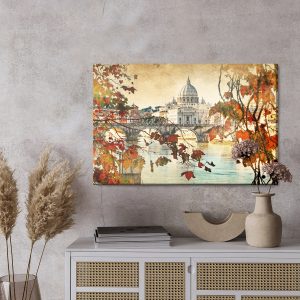 Peinture sur toile Automne À Rome – Image 3