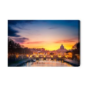 Peinture sur toile Vue De La Basilique Saint-Pierre Au Vatican – Image 2