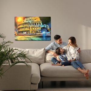 Peinture sur toile Colisée Tel Que Peint – Image 7