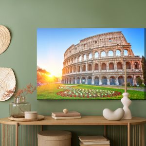 Peinture sur toile Le Colisée Au Lever Du Soleil 3D – Image 5
