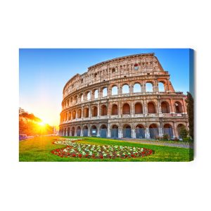 Peinture sur toile Le Colisée Au Lever Du Soleil 3D – Image 2
