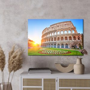 Peinture sur toile Le Colisée Au Lever Du Soleil 3D – Image 3