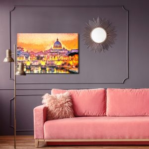 Peinture sur toile Saint Pierre Au Vatican Peint – Image 4