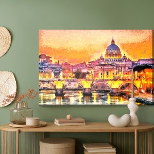 Peinture sur toile Saint Pierre Au Vatican Peint – Image 5