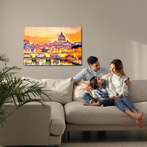 Peinture sur toile Saint Pierre Au Vatican Peint – Image 7