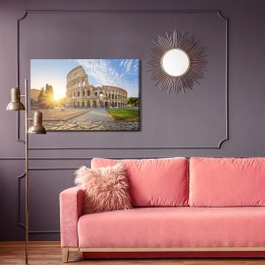 Peinture sur toile Vue Du Colisée Le Matin – Image 4