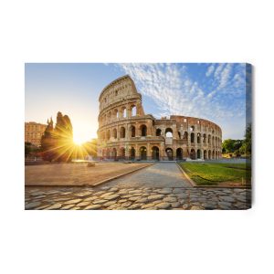 Peinture sur toile Vue Du Colisée Le Matin – Image 2