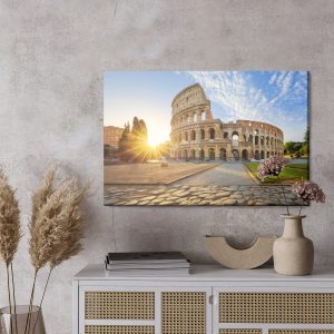 Peinture sur toile Vue Du Colisée Le Matin – Image 3