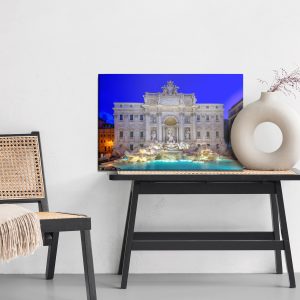 Peinture sur toile Fontaine De Trevi À Rome Le Soir – Image 6