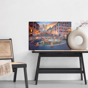 Peinture sur toile La Place D'espagne À Rome 3D – Image 6
