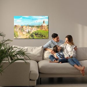 Peinture sur toile Panorama De Rome Comme Peint – Image 7