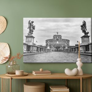 Peinture sur toile Vue Du Château Saint-Ange À Rome – Image 5