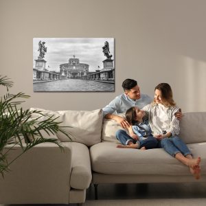 Peinture sur toile Vue Du Château Saint-Ange À Rome – Image 7