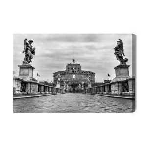 Peinture sur toile Vue Du Château Saint-Ange À Rome – Image 2