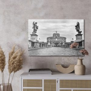 Peinture sur toile Vue Du Château Saint-Ange À Rome – Image 3