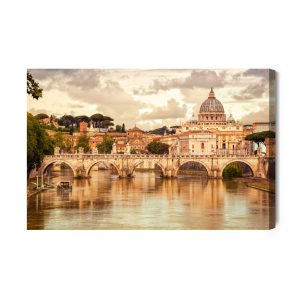 Peinture sur toile Panorama Du Vatican – Image 2