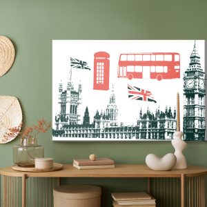 Peinture sur toile Attractions Touristiques À Londres – Image 5