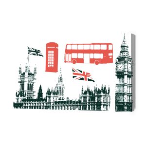 Peinture sur toile Attractions Touristiques À Londres – Image 2