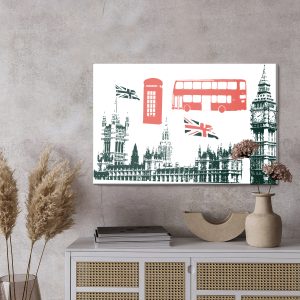 Peinture sur toile Attractions Touristiques À Londres – Image 3