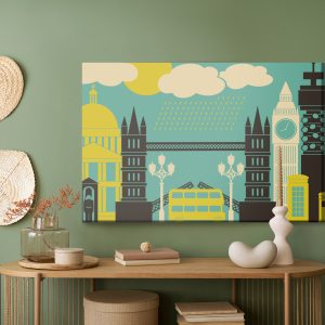 Peinture sur toile Symboles De Londres – Image 5