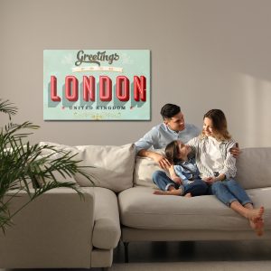 Peinture sur toile Salutations De Londres – Image 7