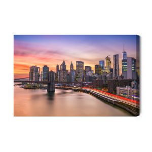 Peinture sur toile Panorama De La Ville De New York – Image 2