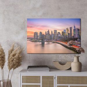 Peinture sur toile Panorama De La Ville De New York – Image 3