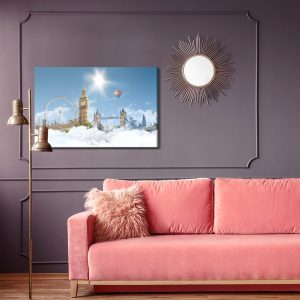 Peinture sur toile Londres Dans Les Nuages – Image 4