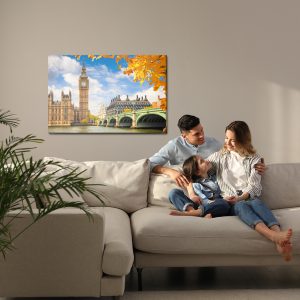 Peinture sur toile Vue De Big Ben À Londres – Image 7