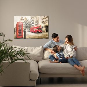 Peinture sur toile Rue De Londres Vintage – Image 7