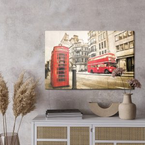 Peinture sur toile Rue De Londres Vintage – Image 3