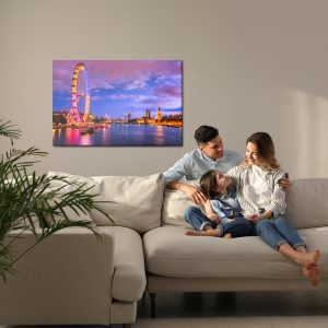 Peinture sur toile London Eye Le Soir – Image 7
