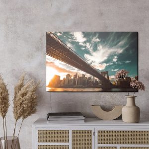 Peinture sur toile Coucher De Soleil À New York – Image 3