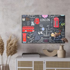 Peinture sur toile Symboles Populaires De Londres – Image 3