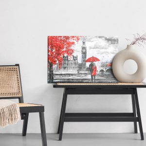 Peinture sur toile Amoureux Admirant Londres – Image 6