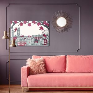 Peinture sur toile Bâtiments De Londres Dessinés – Image 4