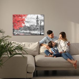 Peinture sur toile Vue Sur La Tamise Et Big Ben – Image 7