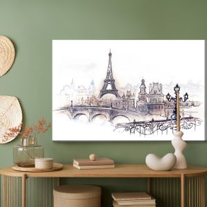 Peinture sur toile Belle Ville Paris – Image 5