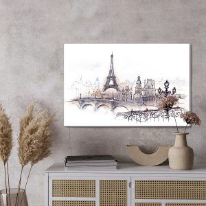 Peinture sur toile Belle Ville Paris – Image 3