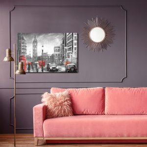 Peinture sur toile Jour De Pluie À Londres – Image 4