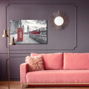 Peinture sur toile Cabine Téléphonique Rouge À Londres – Image 4
