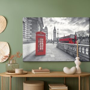 Peinture sur toile Cabine Téléphonique Rouge À Londres – Image 5